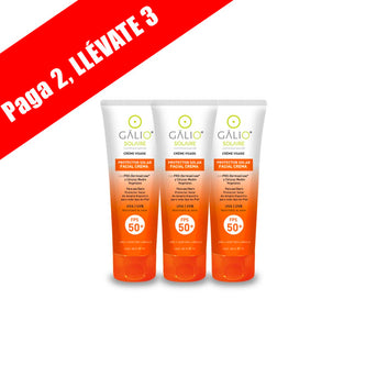 Paquete GALIO Crème Visage PAGA 2 LLÉVATE 3 - Protector Solar Facial Crema